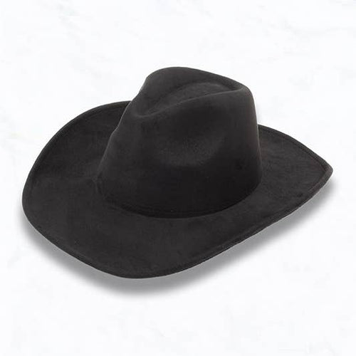 Big Brim Suede Cowboy Peach Heart Fedora Hat