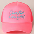 Coastal Cowgirl Embroidered Mesh Back Baseball Cap