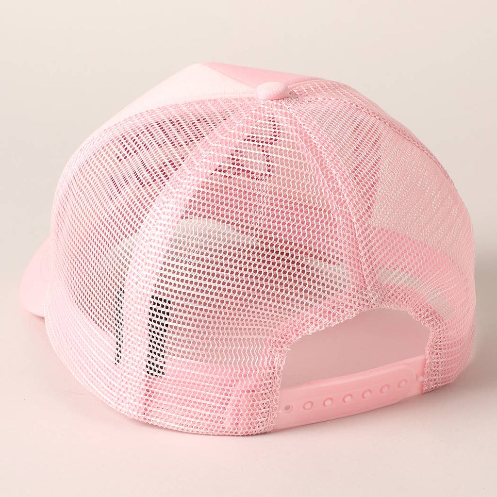 Coastal Cowgirl Embroidered Mesh Back Baseball Cap