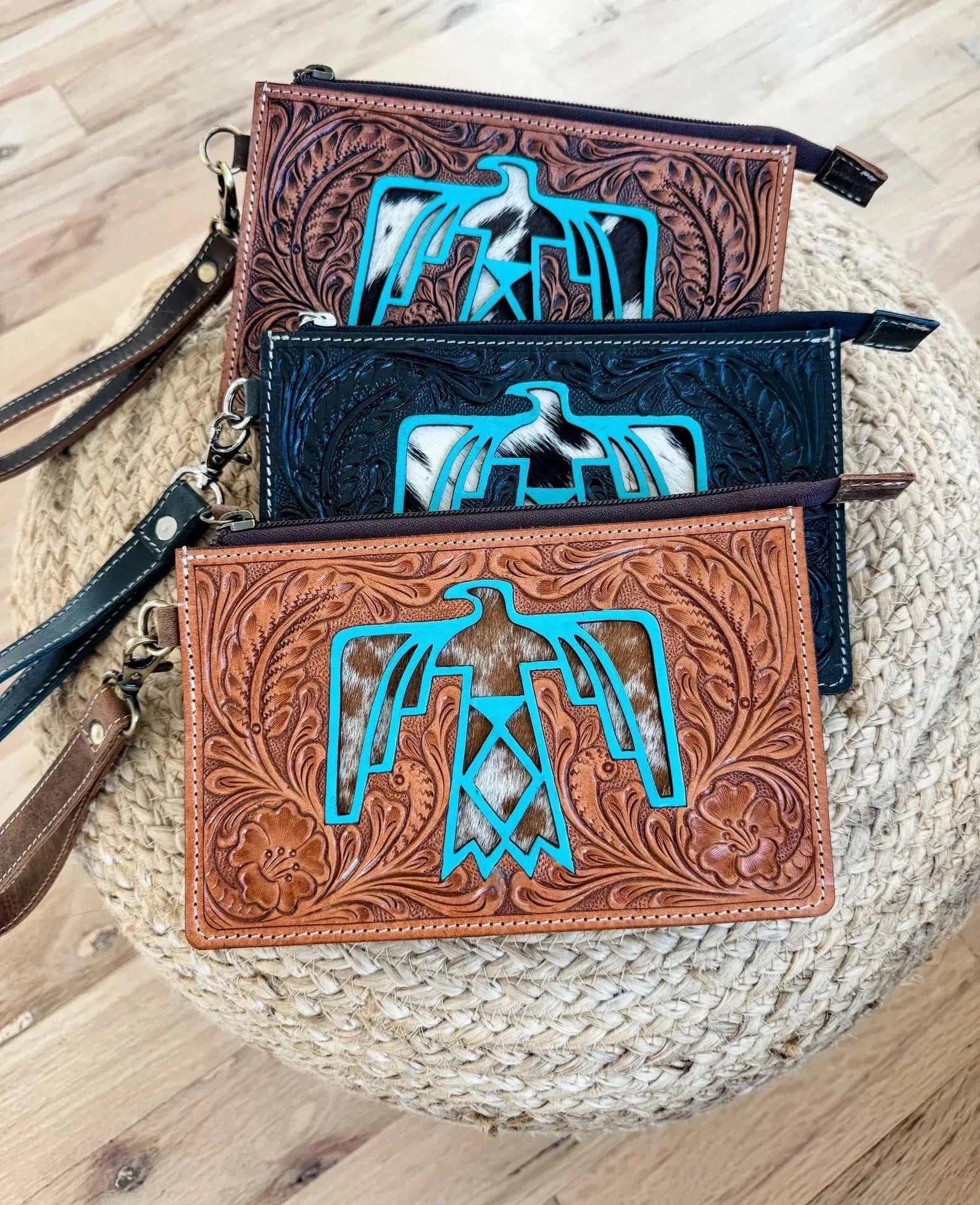 SADIE THUNDERBIRD WRISTLET | Western Hand Tooled Leather