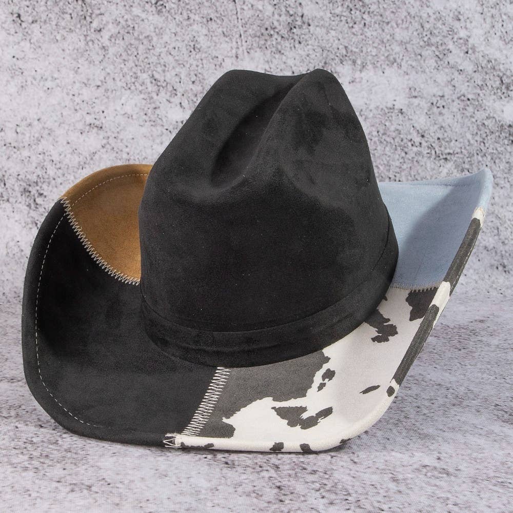 Western Color Block Cowboy Hat