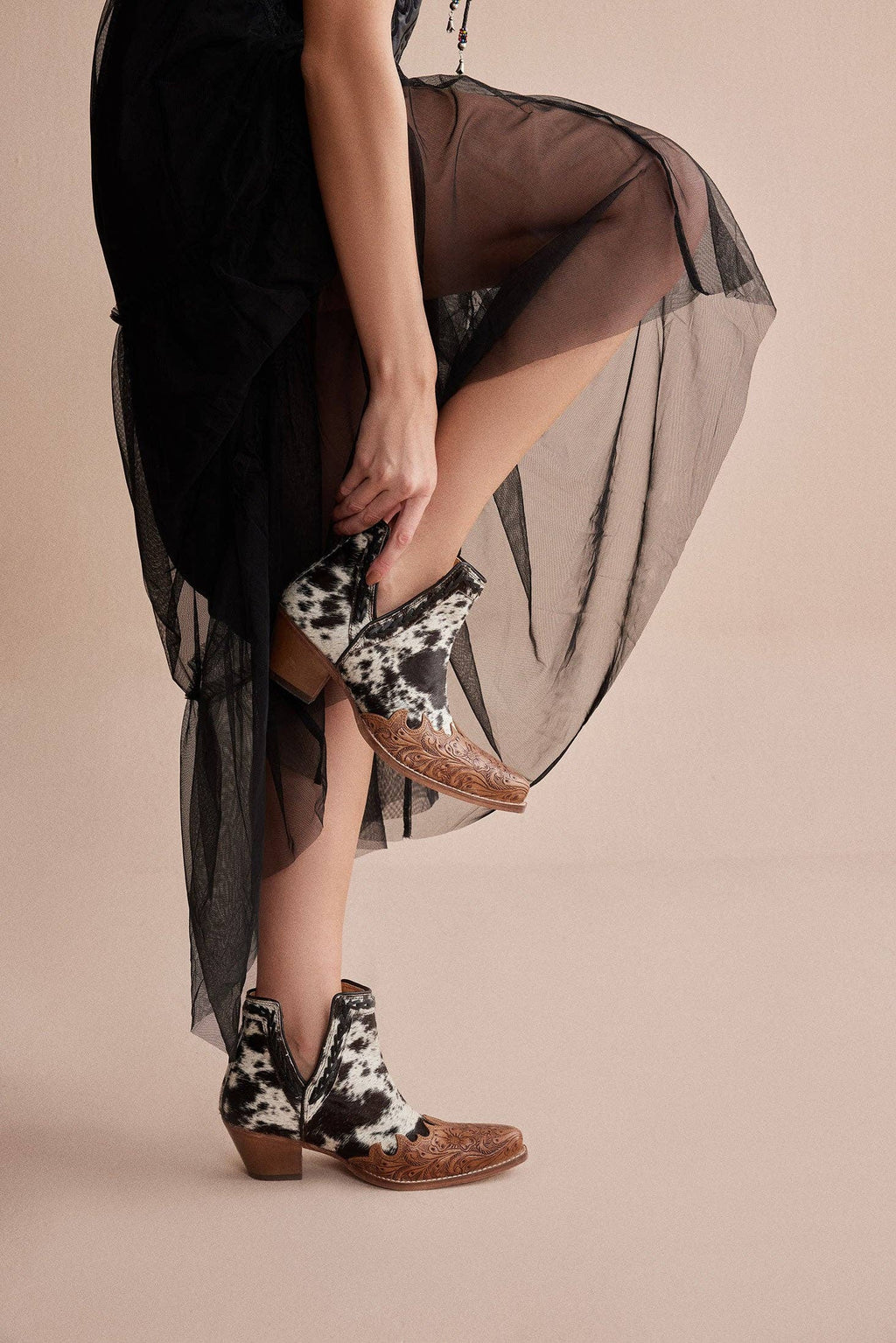 Myra Georgina Hair-On Hide Boots