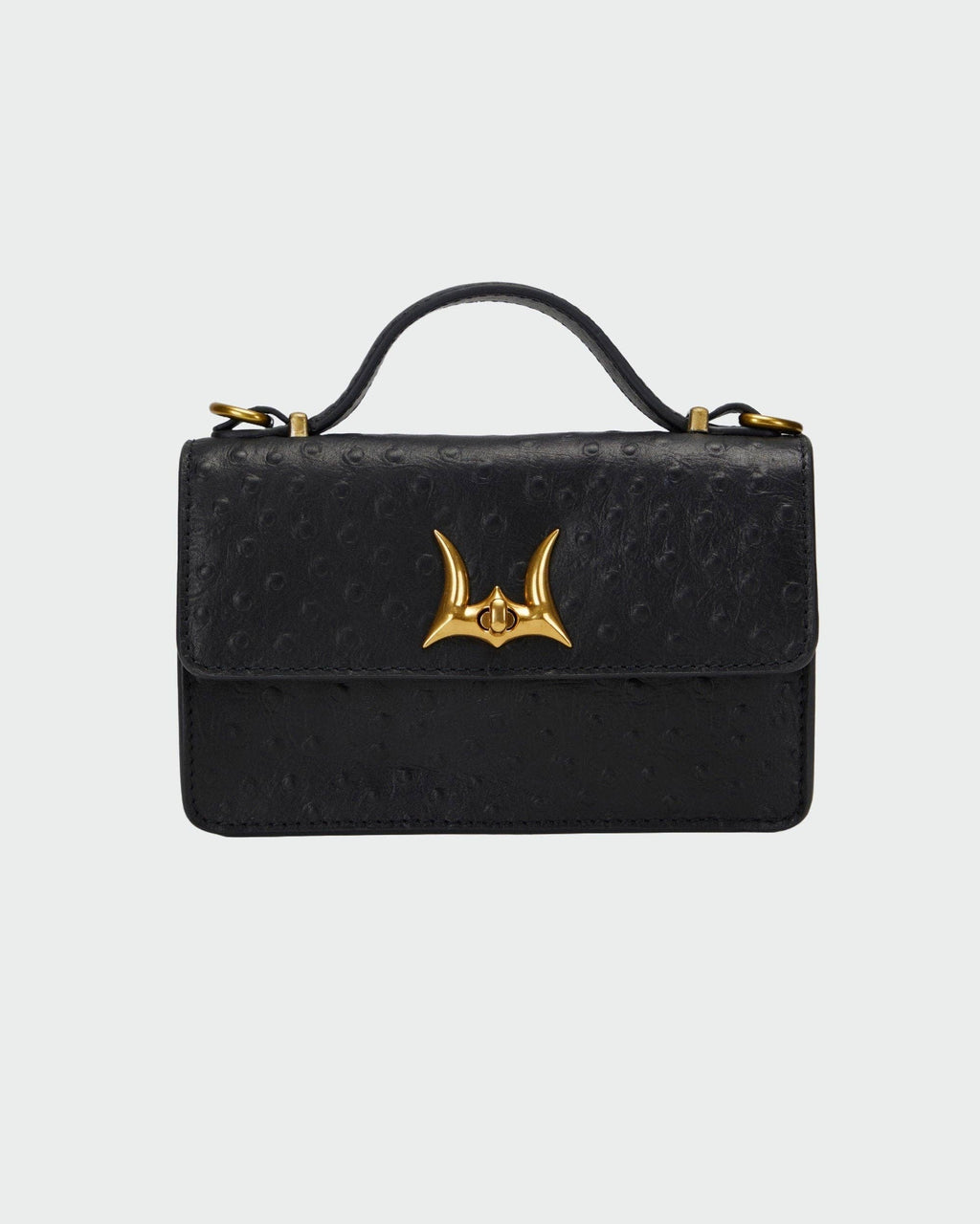 Myra Bags Loyal West Valencia Leather Bag - Black & White Cowhide