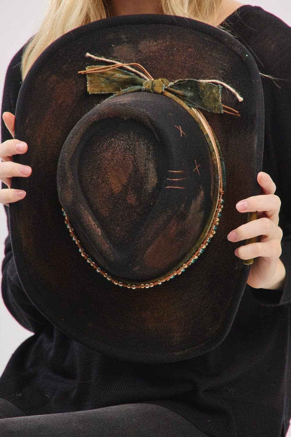 MH0236 Patrice Heritage Worn Shapable Cowboy/Fedora Hat