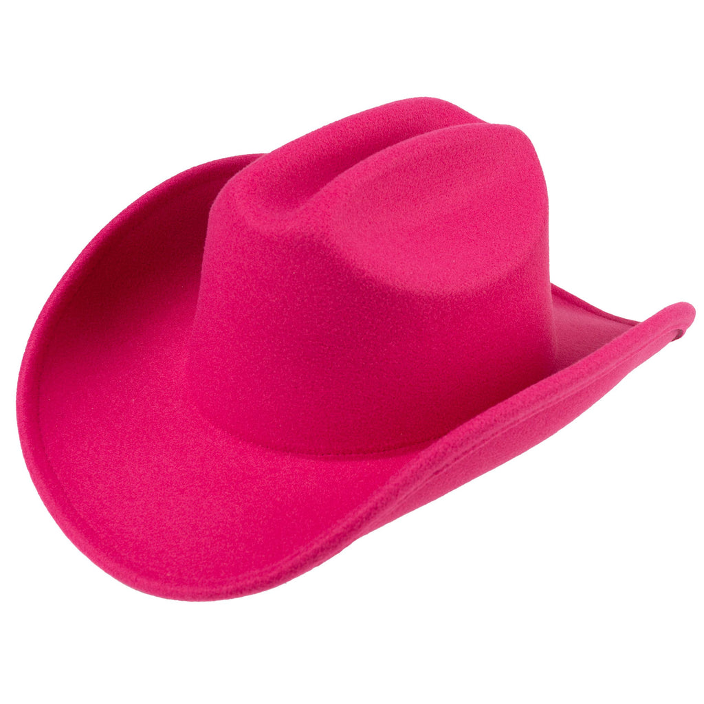C.C Solid Color Plain Vegan Felt Cowboy Hat