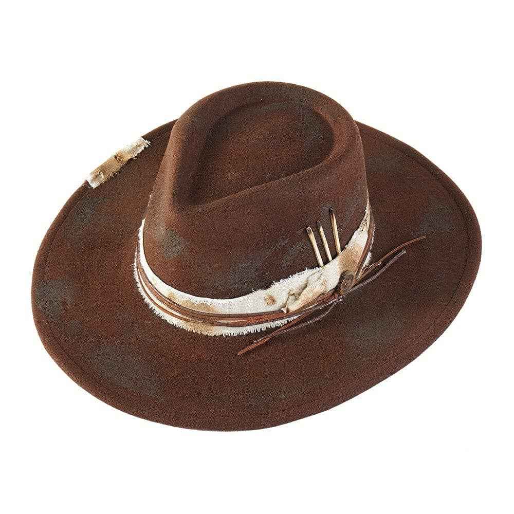 MH0277 Carrie Vintage Shapeable Cowboy/Fedora Hat