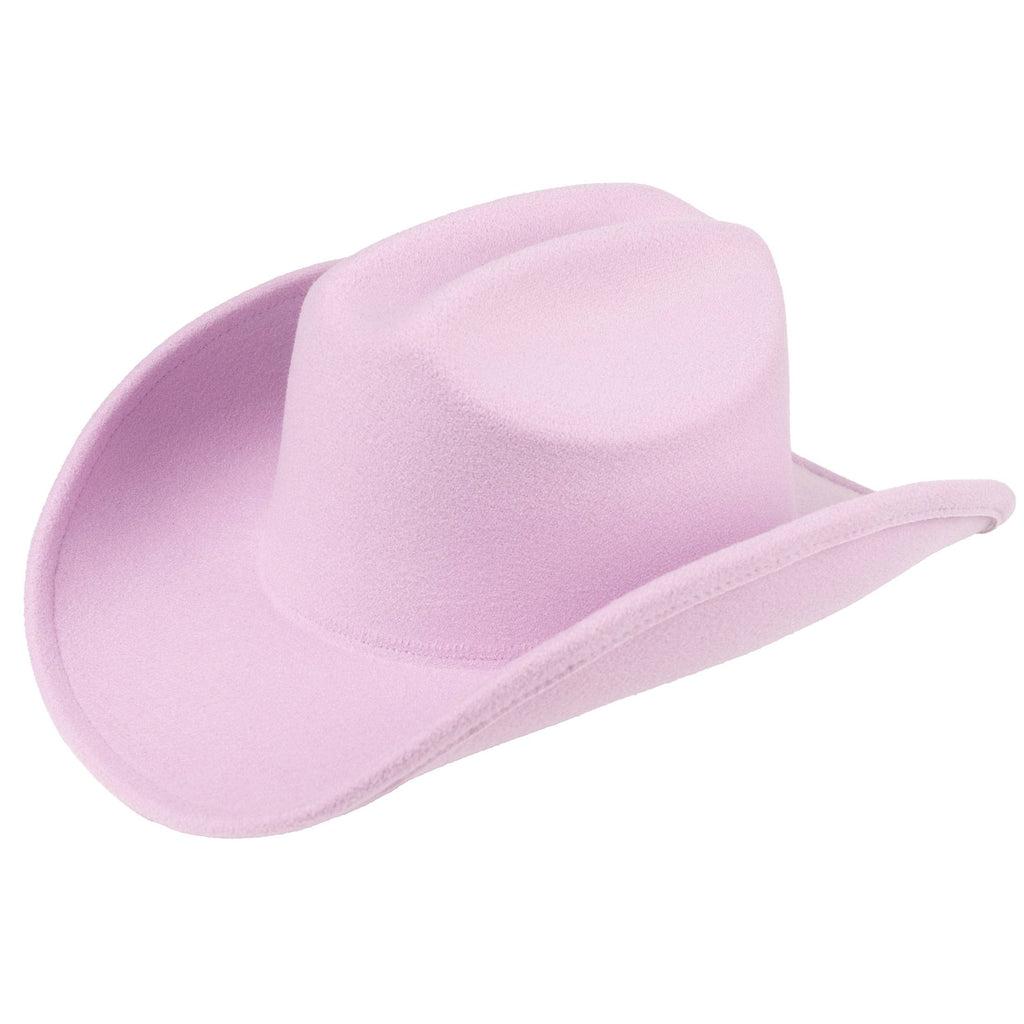C.C Solid Color Plain Vegan Felt Cowboy Hat