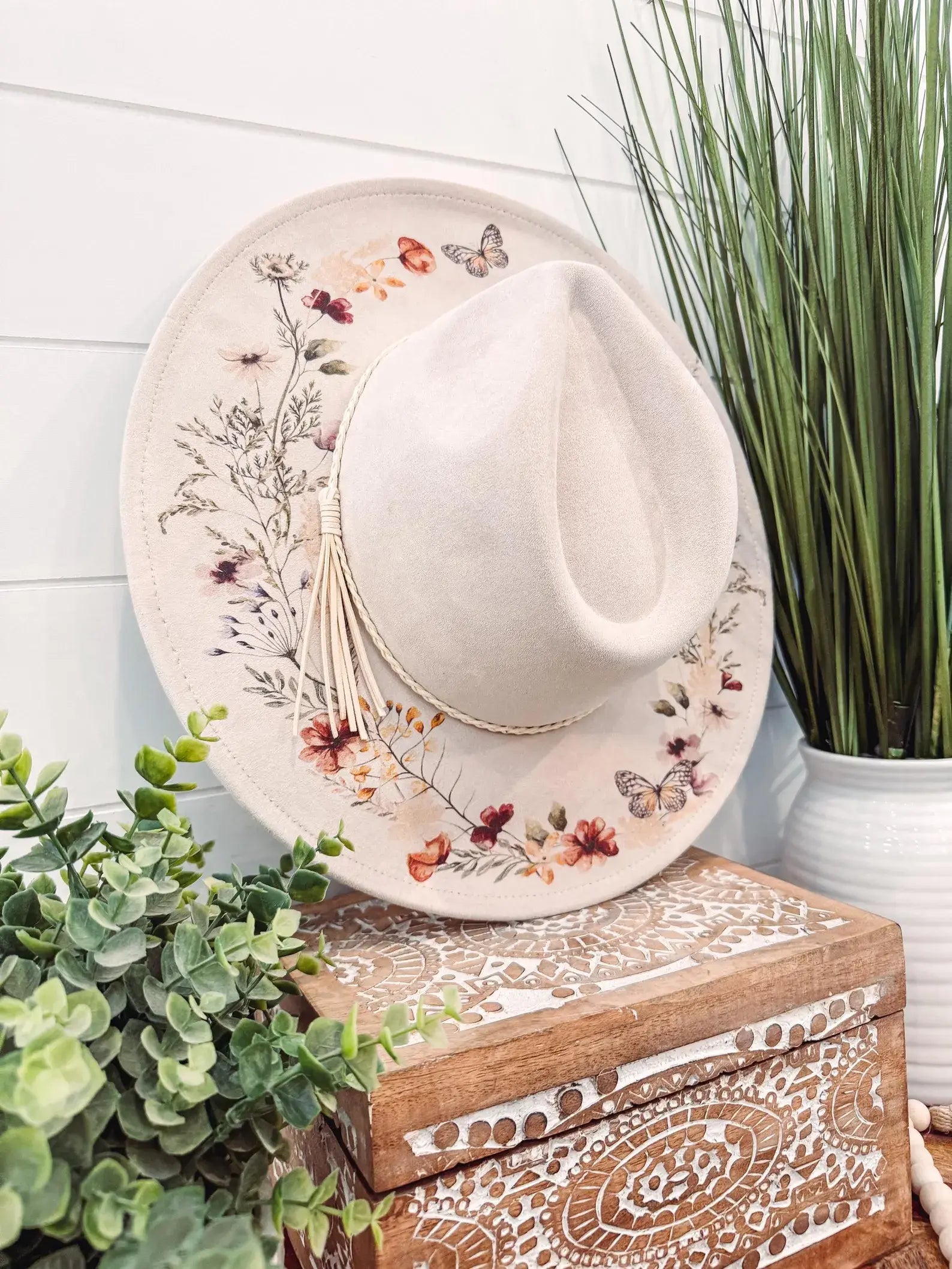 Floral Print Hat