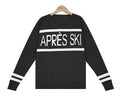 Loose pullover letter jacquard knit sweater