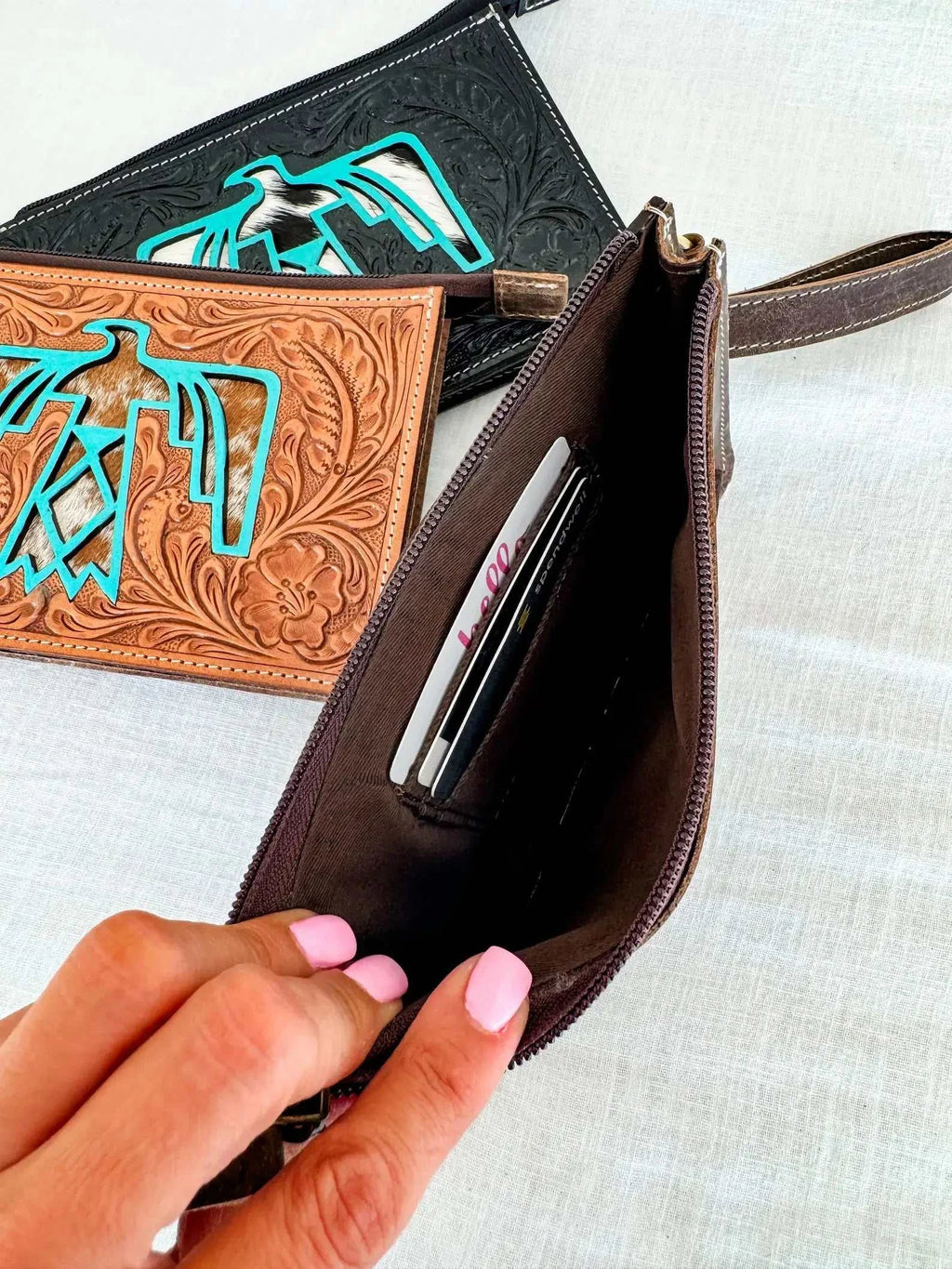 SADIE THUNDERBIRD WRISTLET | Western Hand Tooled Leather