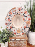 Floral Print Hat
