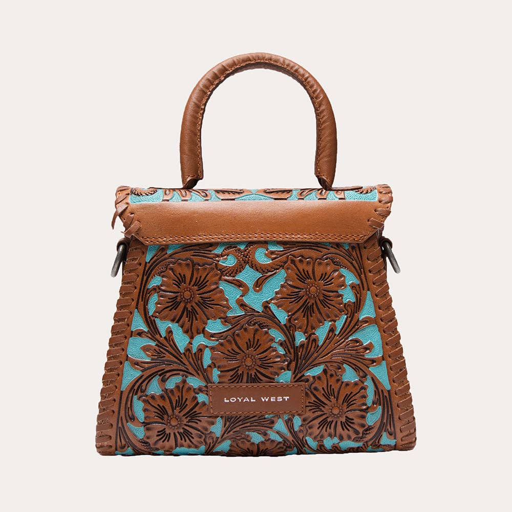 Myra Loyal West Leon Mini Handle Purse - Whiskey & Water