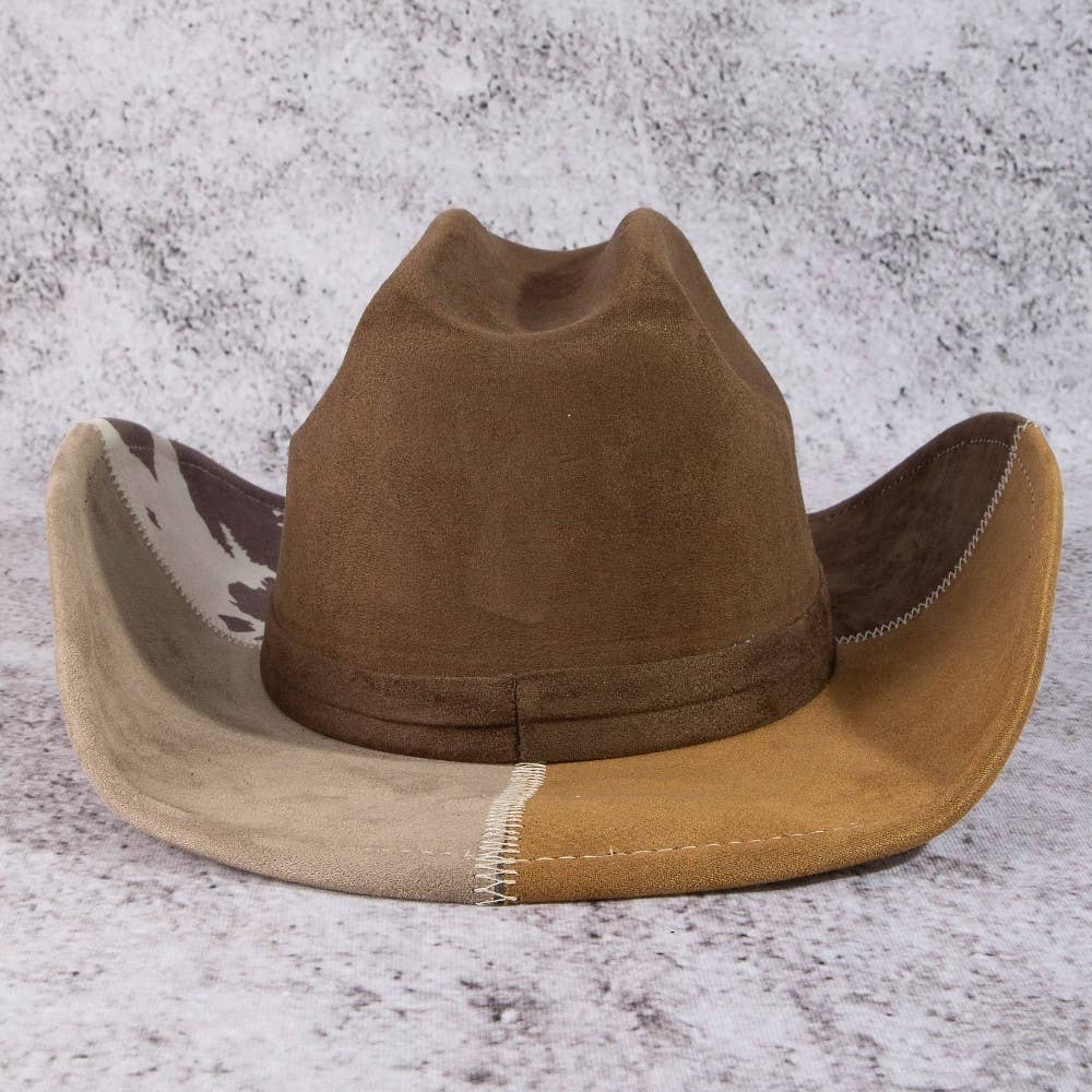 Western Color Block Cowboy Hat