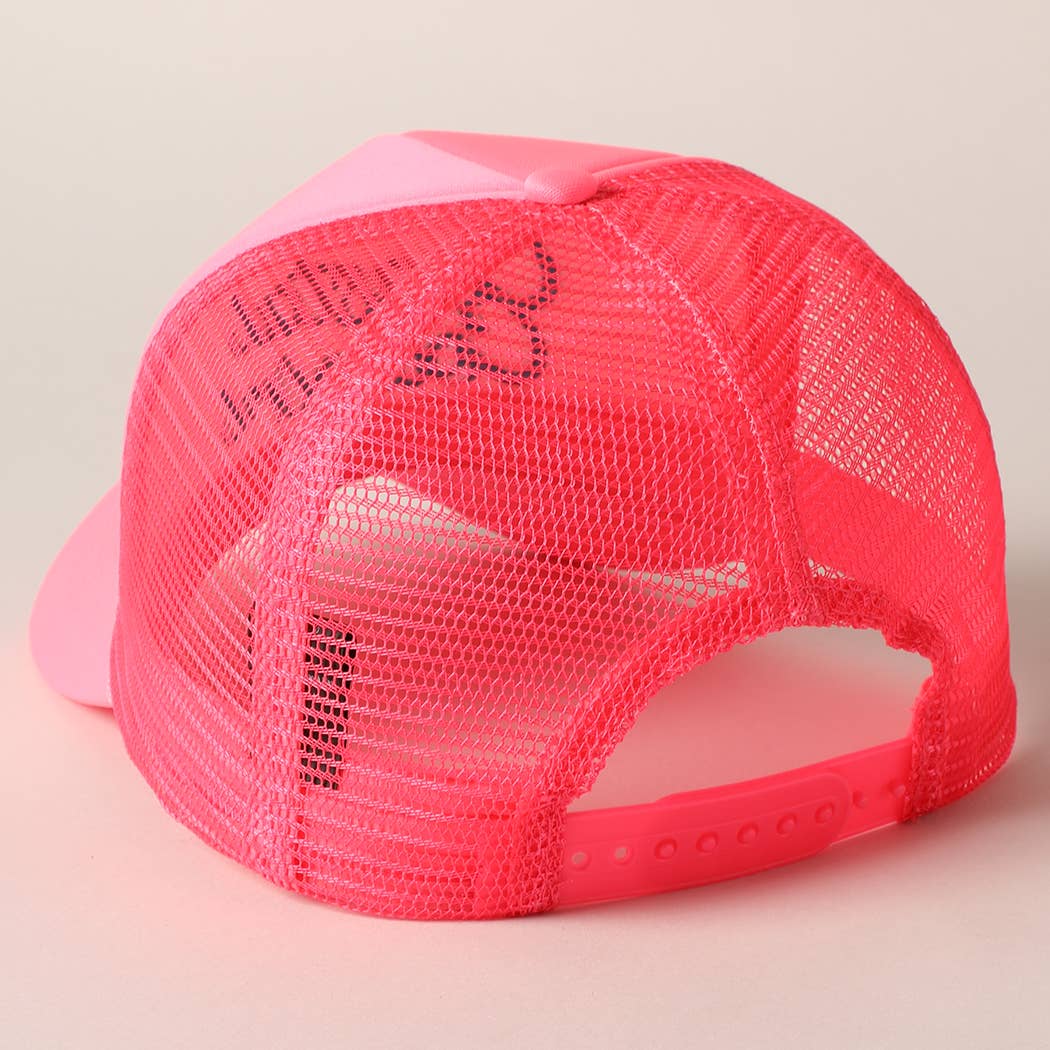 Coastal Cowgirl Embroidered Mesh Back Baseball Cap