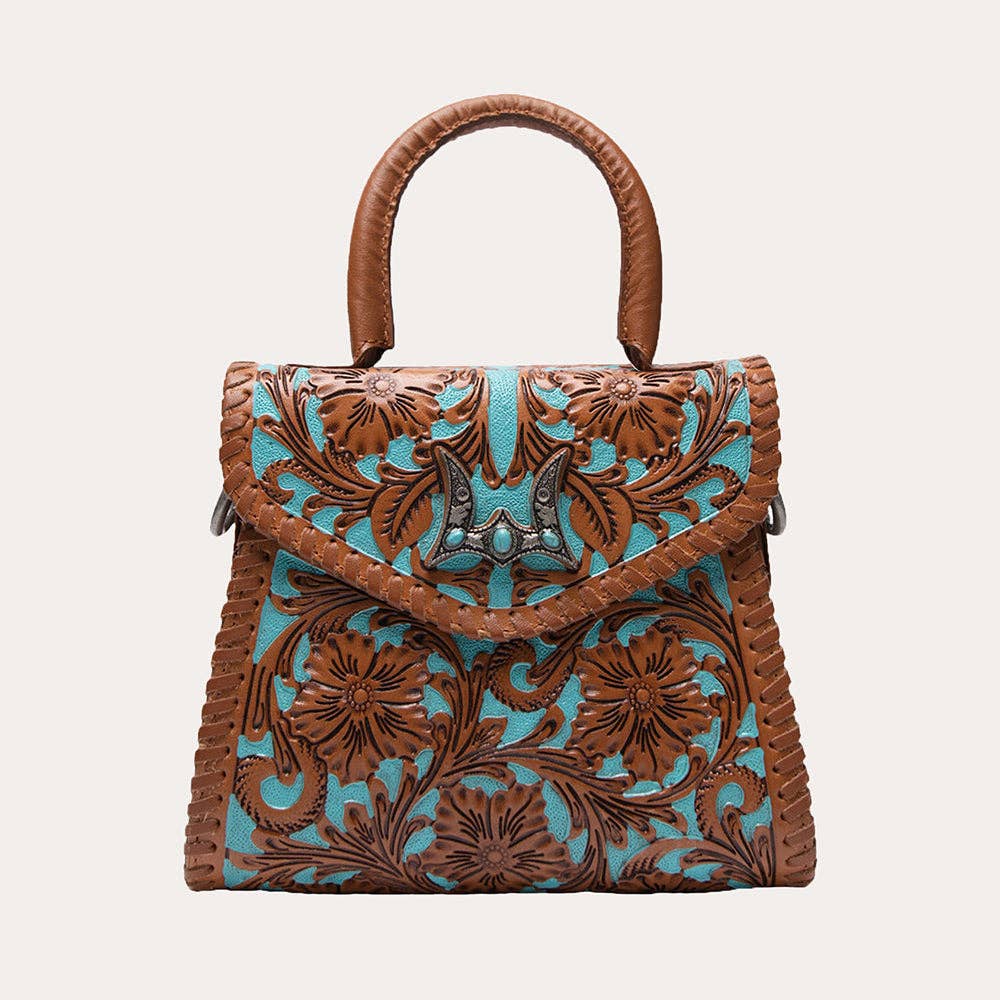 Myra Loyal West Leon Mini Handle Purse - Whiskey & Water