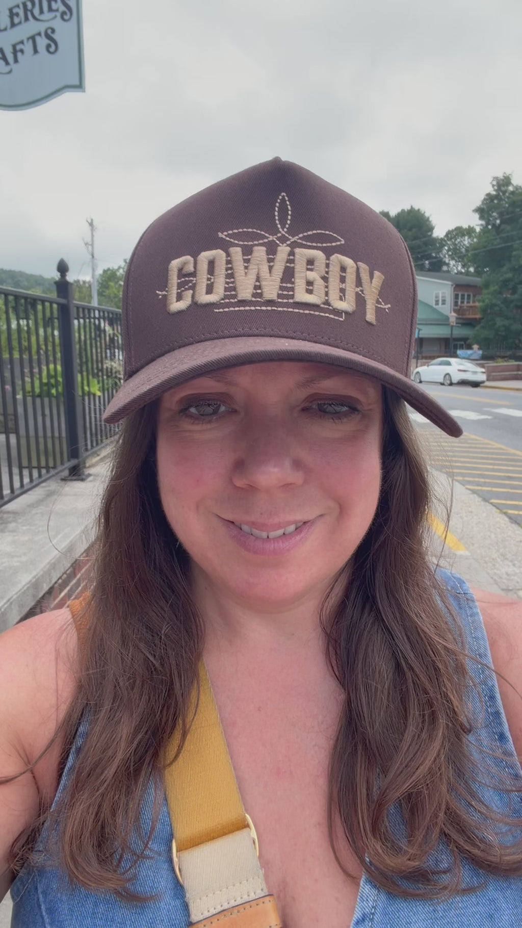 Cowboy Embroidered Two-Tone Trucker Hat