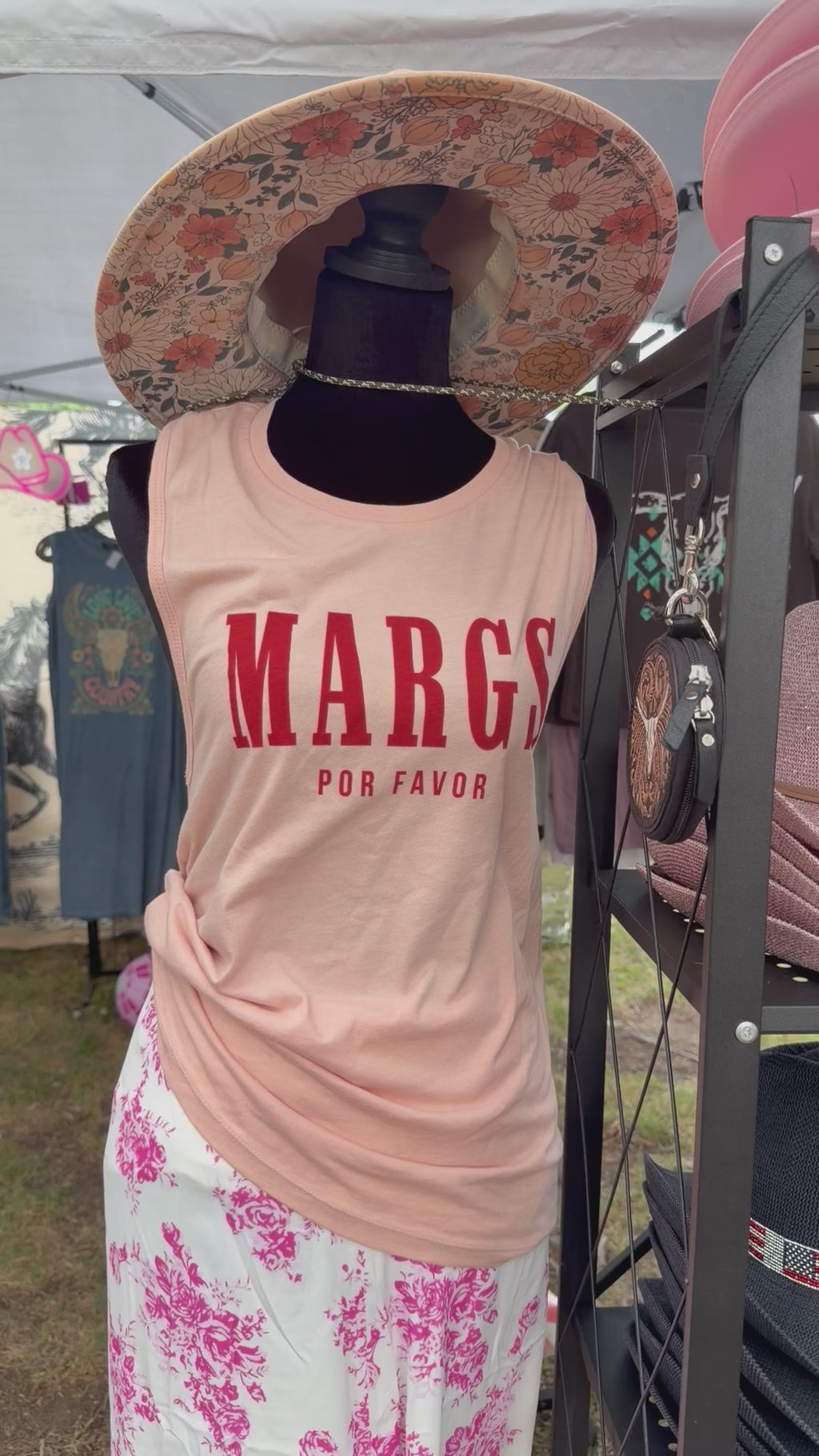 Margs Por Favor Typography Women's Jersey Tank Top